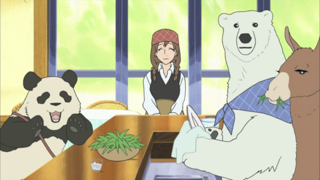 Кафе У белого медведя аниме